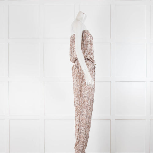 Heidi Klein Snake Print Bandeau Jumpsuit