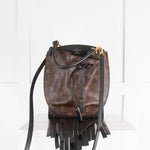Louis Vuitton Brown Monogram Fringed Noe Bag