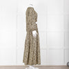 Matteau Black Yellow Floral Cotton Elasticated Maxi Skirt
