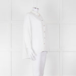 Weekend Maxmara White Button Up Cotton Shirt