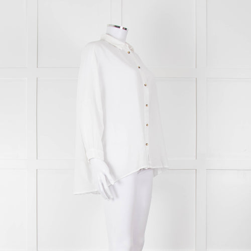 Weekend Maxmara White Button Up Cotton Shirt