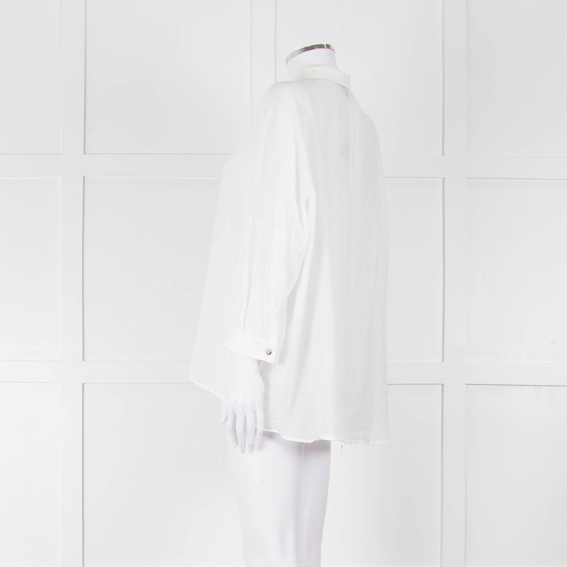 Weekend Maxmara White Button Up Cotton Shirt