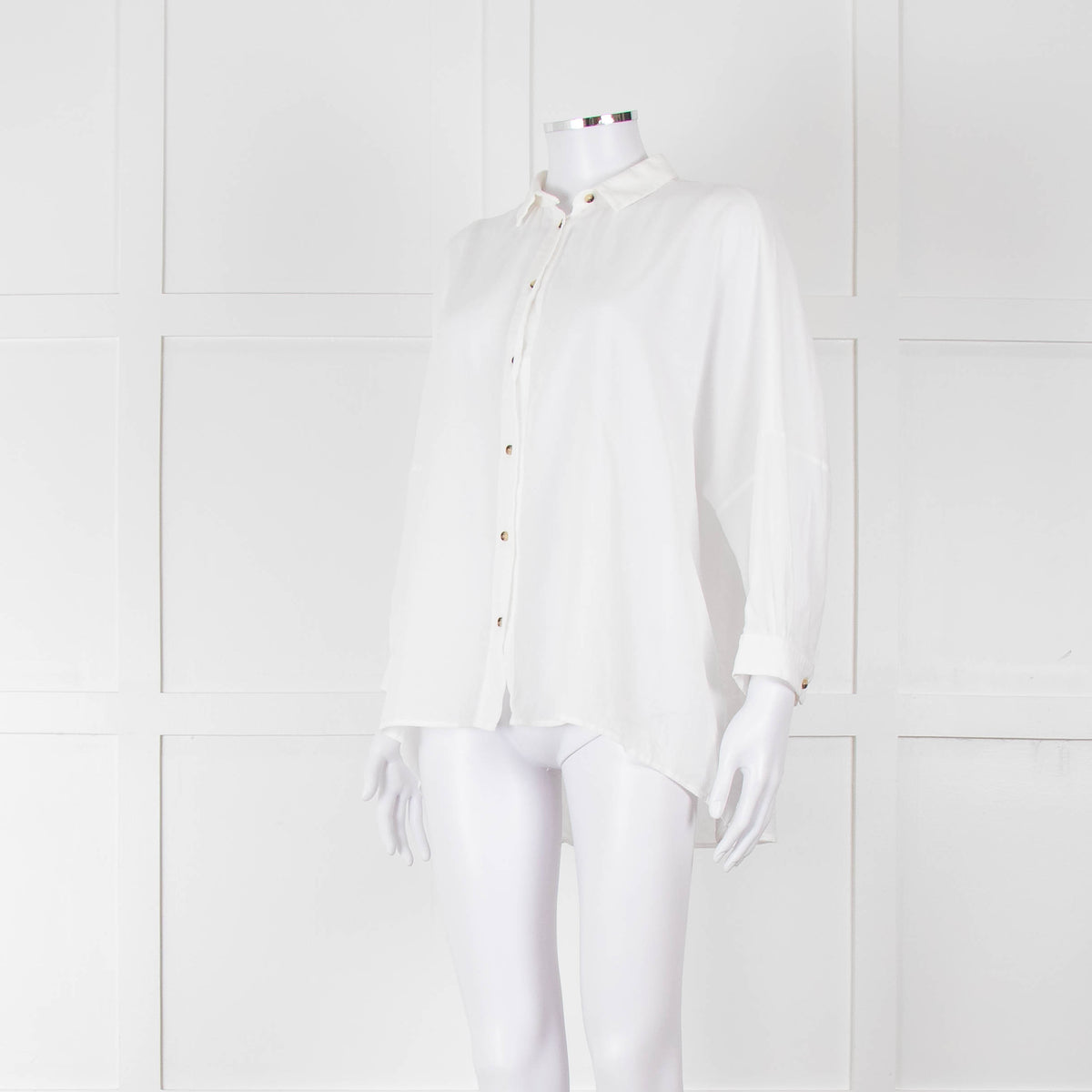Weekend Maxmara White Button Up Cotton Shirt