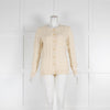Loro Piana Cream Cable Knit Cardigan