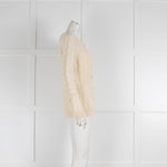 Loro Piana Cream Cable Knit Cardigan