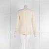 Loro Piana Cream Cable Knit Cardigan