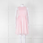 MSGM Pink Lace Sleeveless Dress