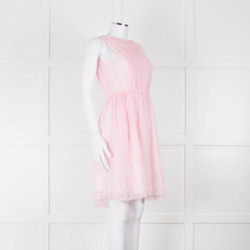 MSGM Pink Lace Sleeveless Dress