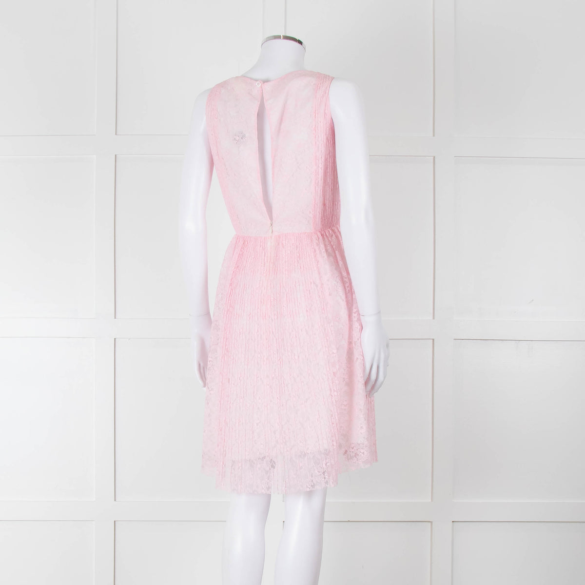 MSGM Pink Lace Sleeveless Dress