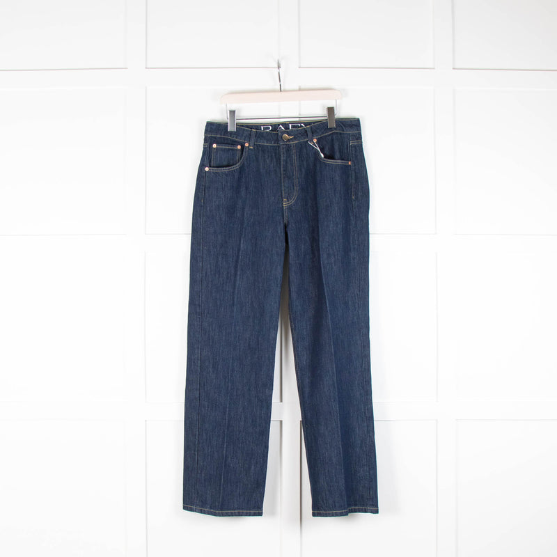 Raey Dark Denim Wide Leg Push Jeans