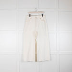 Raey White Balloon Style Wide Leg Jeans