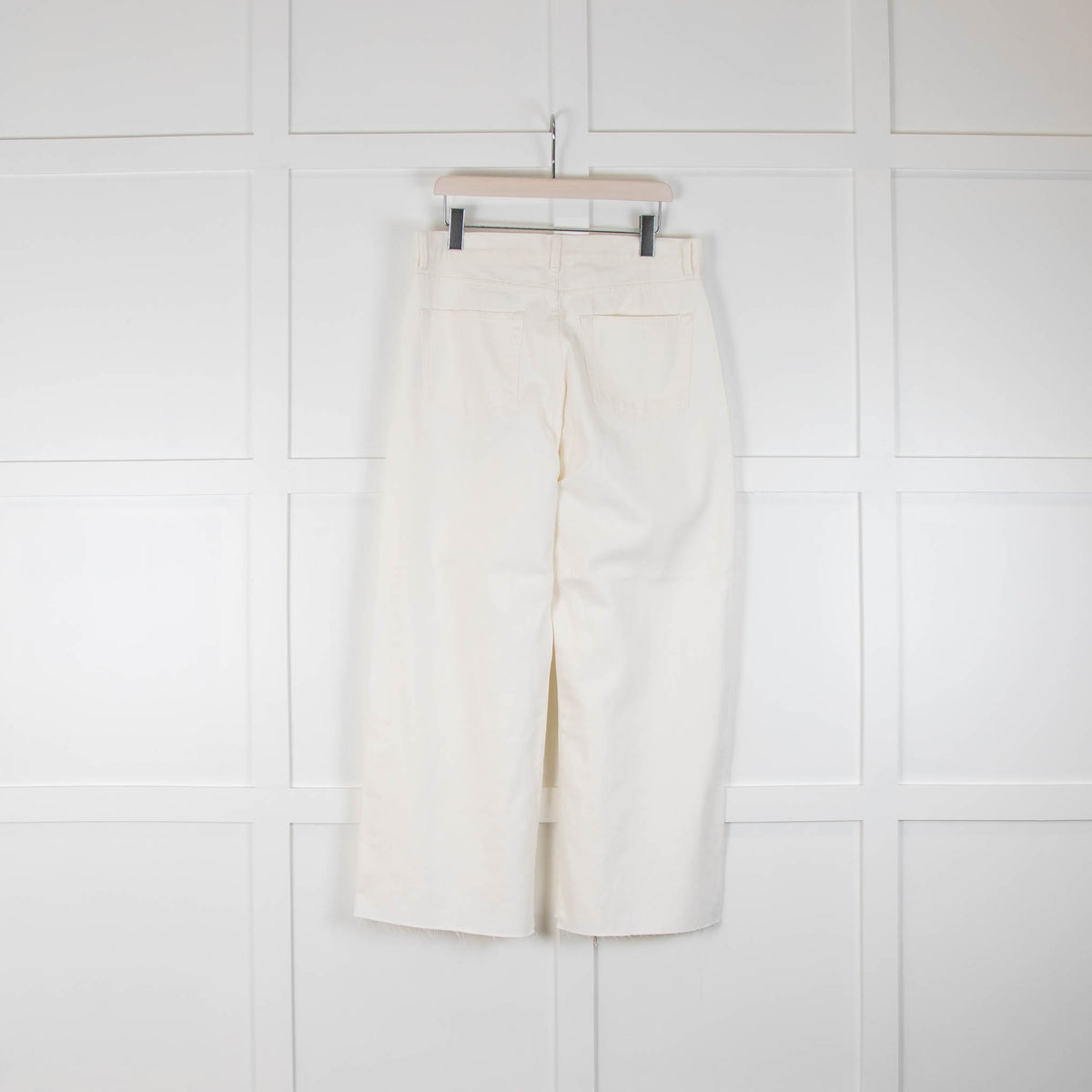 Raey White Balloon Style Wide Leg Jeans