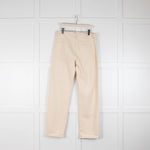 Raey Cream Full Length Boyfriend Jeans