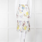 See By Chloe Cream Multi Floral Skirt