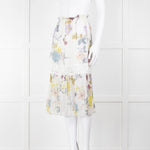 See By Chloe Cream Multi Floral Skirt