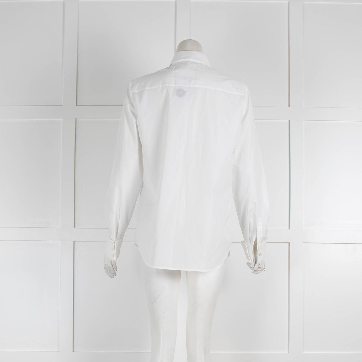 Loro Piana White Textured Collar Shirt