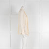 Loro Piana Ruffle Front Silk Shirt