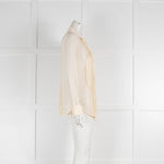 Loro Piana Ruffle Front Silk Shirt
