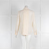 Loro Piana Ruffle Front Silk Shirt