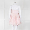 LoveShackFancy Pale Pink Ballerina Style Strapless Mini Dress