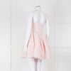 LoveShackFancy Pale Pink Ballerina Style Strapless Mini Dress