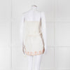 Melissa Odabash Cream Orange Embroidered Strapless Sun Dress