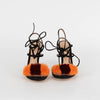 Gianvito Rossi Black Tie Ankle Mink Toe Heels