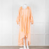 Fortela Pale Peach Oversized Silk Dress