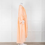 Fortela Pale Peach Oversized Silk Dress