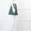 Marni Green Leaf Print A Line Mini Skirt