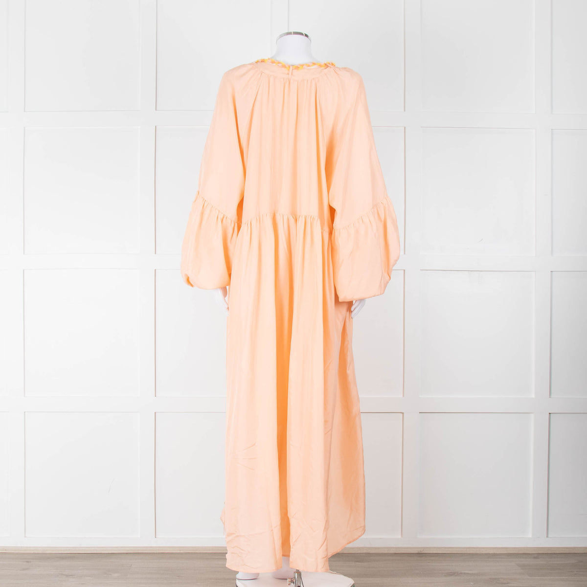 Fortela Pale Peach Oversized Silk Dress