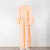 Fortela Pale Peach Oversized Silk Dress