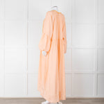 Fortela Pale Peach Oversized Silk Dress