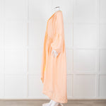Fortela Pale Peach Oversized Silk Dress
