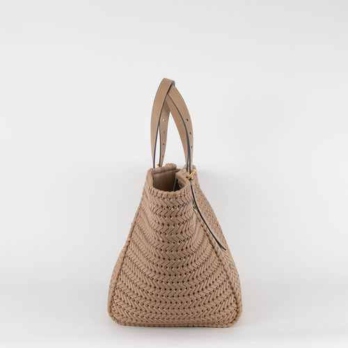 Anya Hindmarch Neeson Square Beige Square Tote