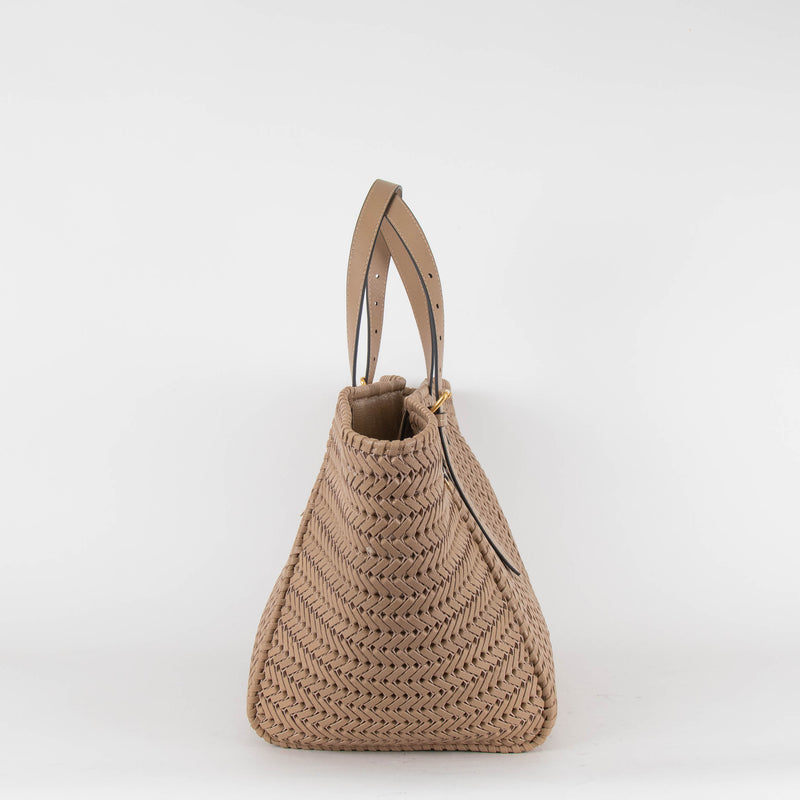 Anya Hindmarch Neeson Square Beige Square Tote