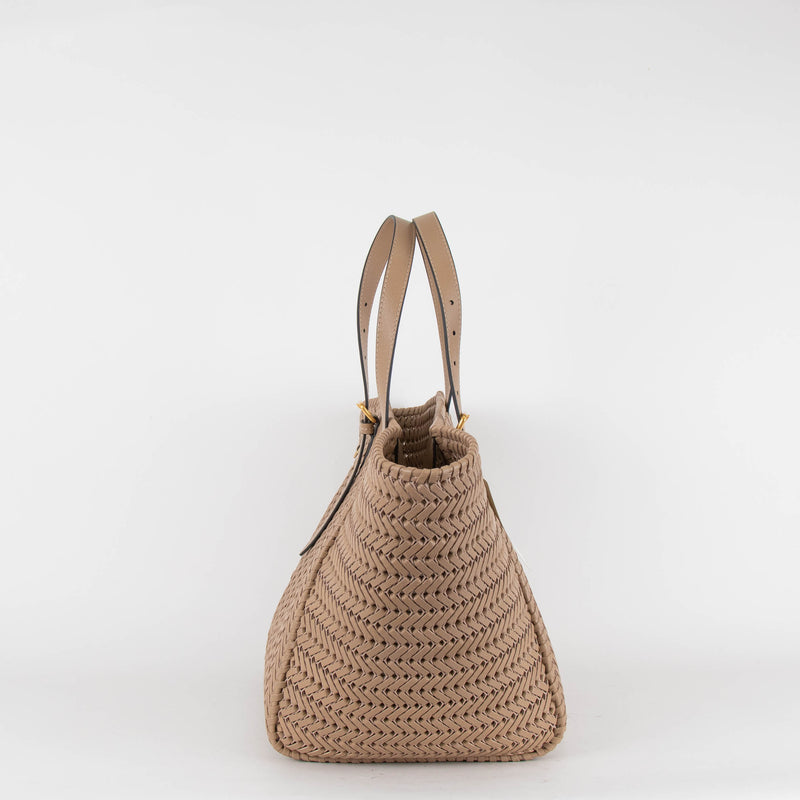 Anya Hindmarch Neeson Square Beige Square Tote