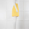 Weekend Max Mara Yellow Cotton Linen Mix Shorts