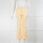 Joseph Lemon Yellow Twill Trousers