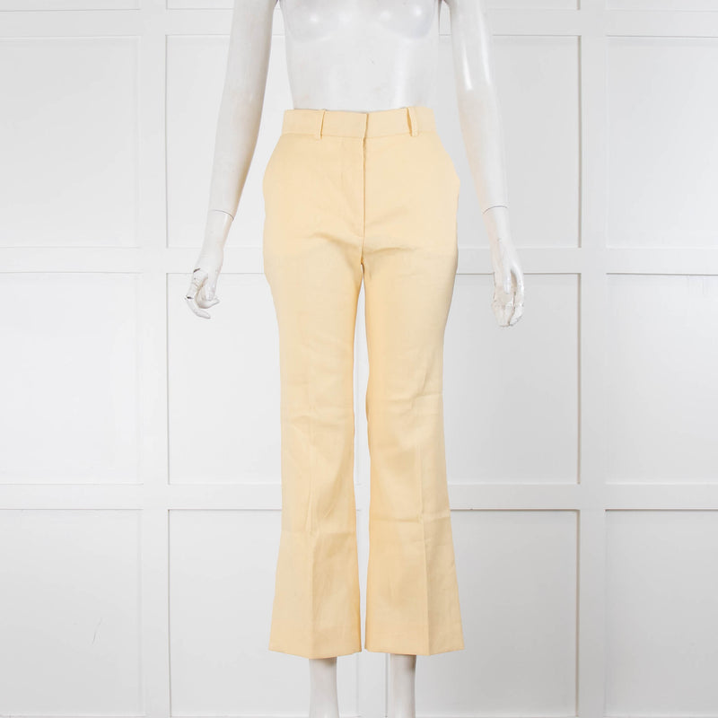 Joseph Lemon Yellow Twill Trousers