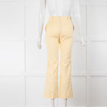 Joseph Lemon Yellow Twill Trousers