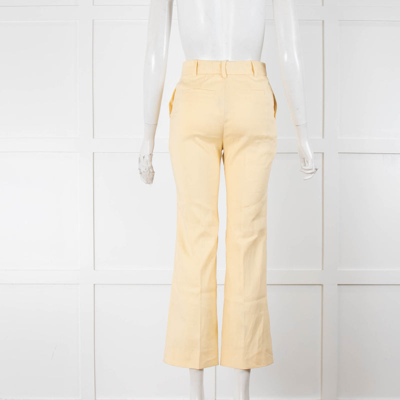 Joseph Lemon Yellow Twill Trousers