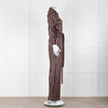MIH Black Bronze Striped Long Sleeve Belted  Jumpsuit