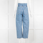 Current Elliott Blue Denim High Waist Belted Jeans