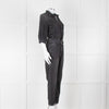 Ba&sh Black Denim Belted Jumpsuit