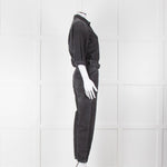 Ba&sh Black Denim Belted Jumpsuit
