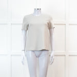 S Max Mara Cream Heavy Cotton T Shirt