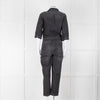 Ba&sh Black Denim Belted Jumpsuit