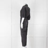 Ba&sh Black Denim Belted Jumpsuit