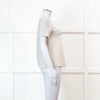 S Max Mara Cream Heavy Cotton T Shirt